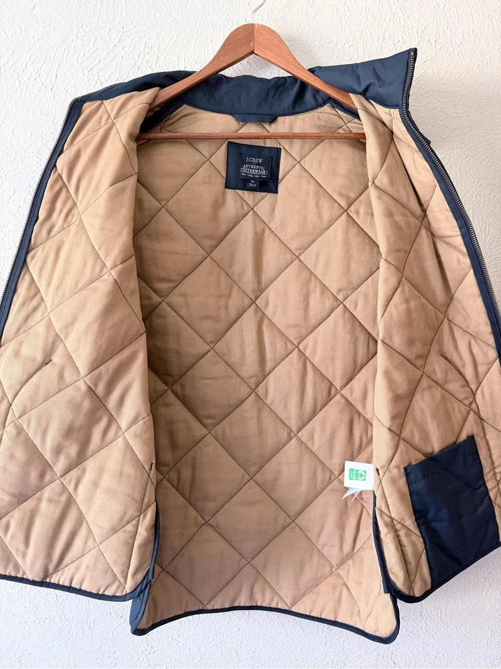 JCREW Men’s Quilted Sleeveless Vest Jacket - Blue